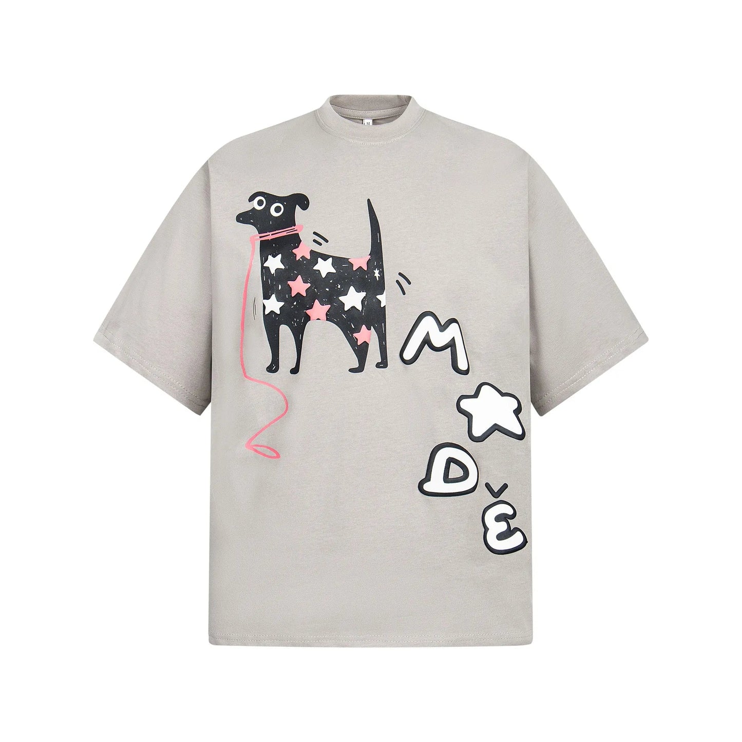 Men's Dog Round Neck Oversized T-Shirt - My Wear Clothing Co