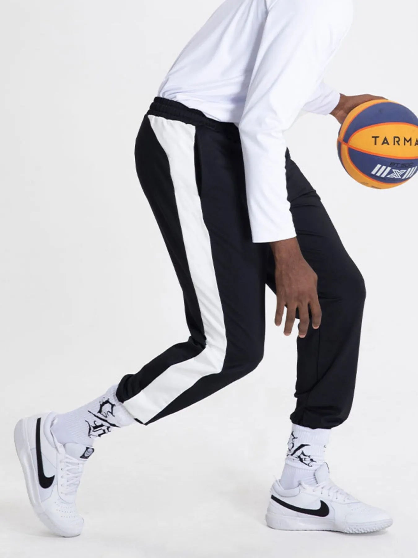 Men's Drawstring Contrast Active Pants - My Wear Clothing Co