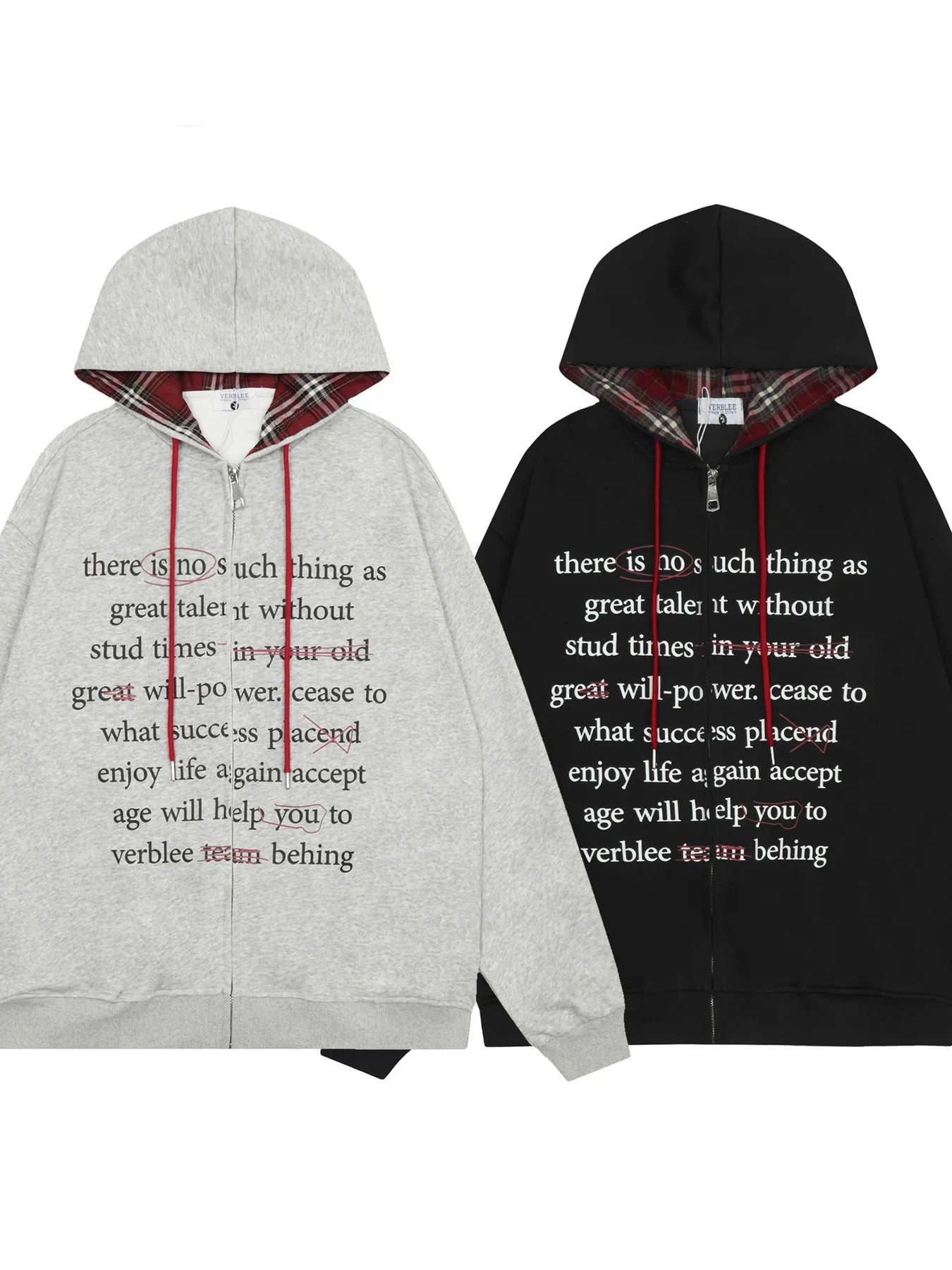 Men's Drawstring Letter Zip Up Hoodie - My Wear Clothing Co