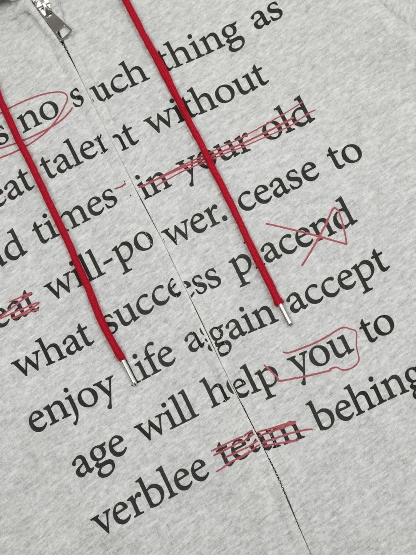 Men's Drawstring Letter Zip Up Hoodie - My Wear Clothing Co