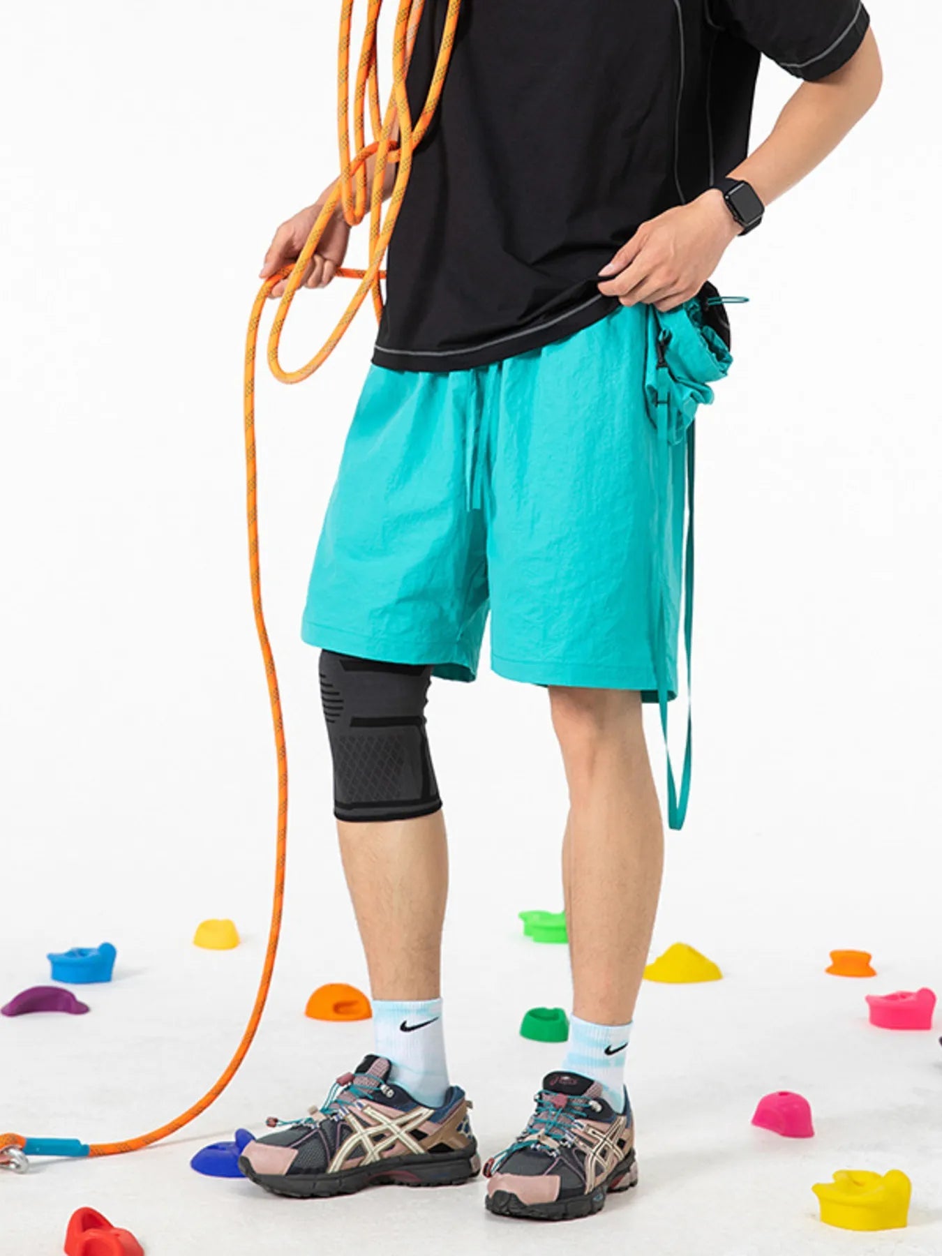 Men's Drawstring Pocketed Active Shorts - My Wear Clothing Co