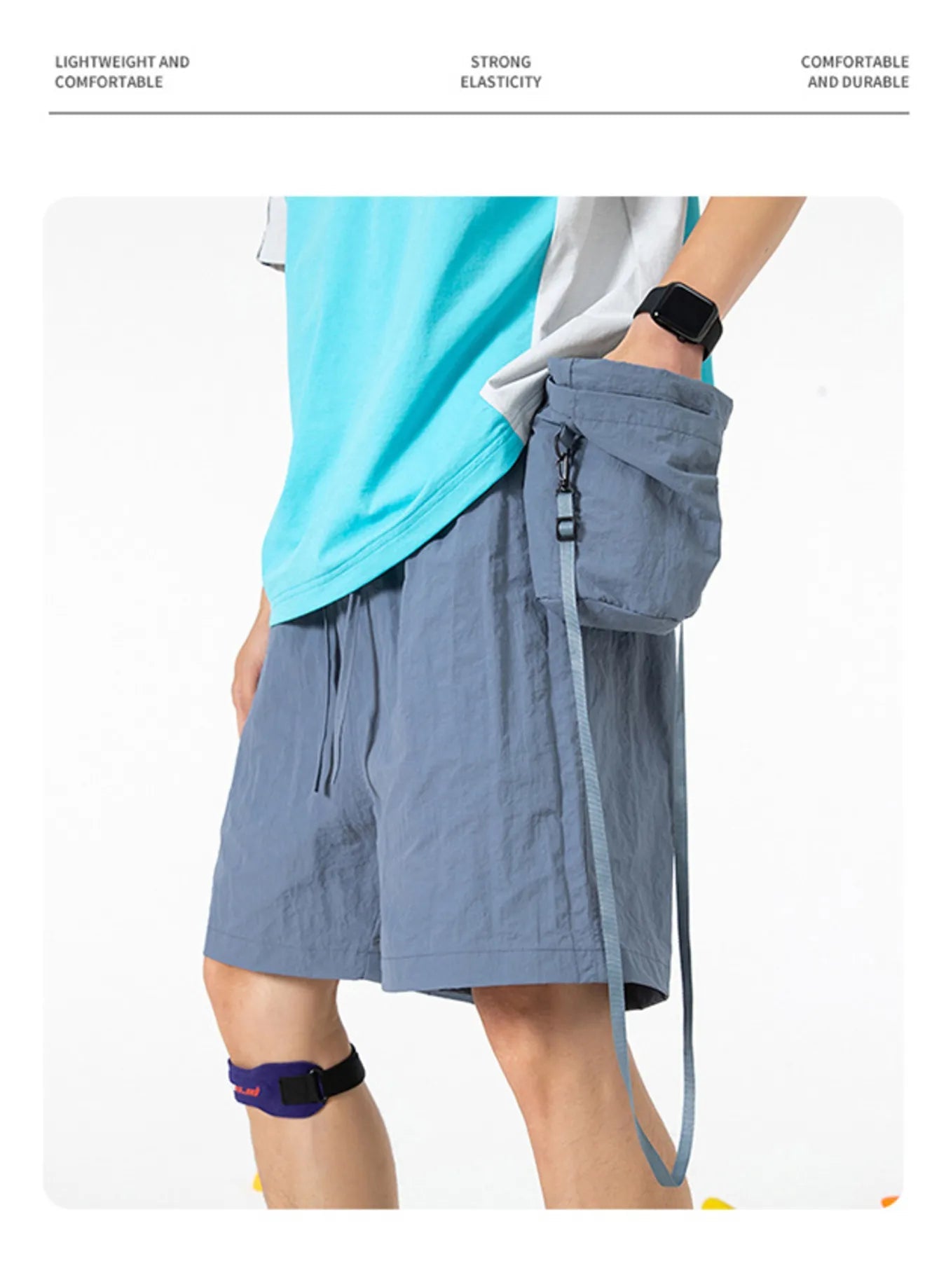 Men's Drawstring Pocketed Active Shorts - My Wear Clothing Co