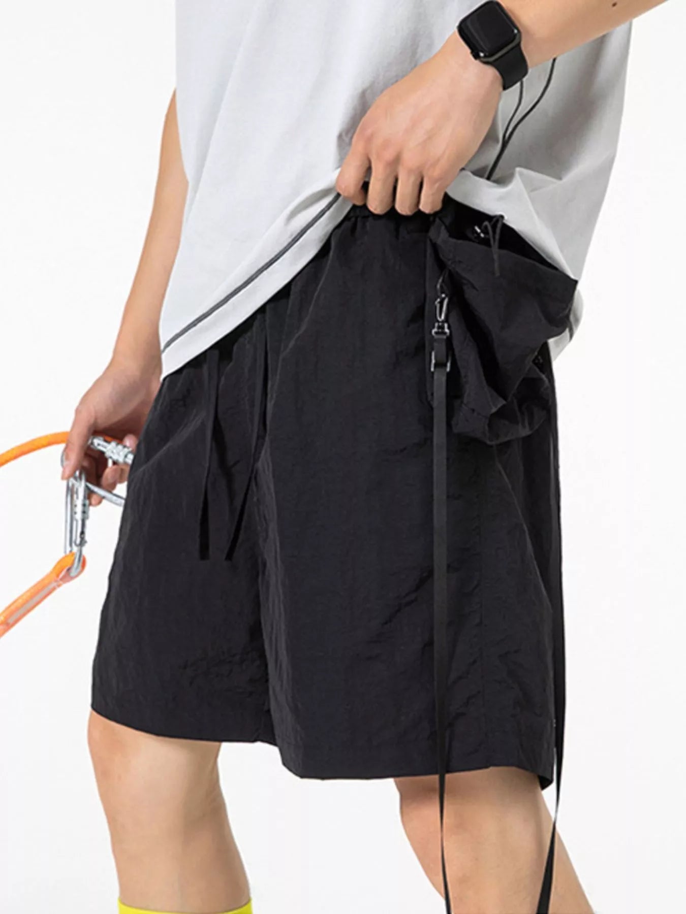 Men's Drawstring Pocketed Active Shorts - My Wear Clothing Co