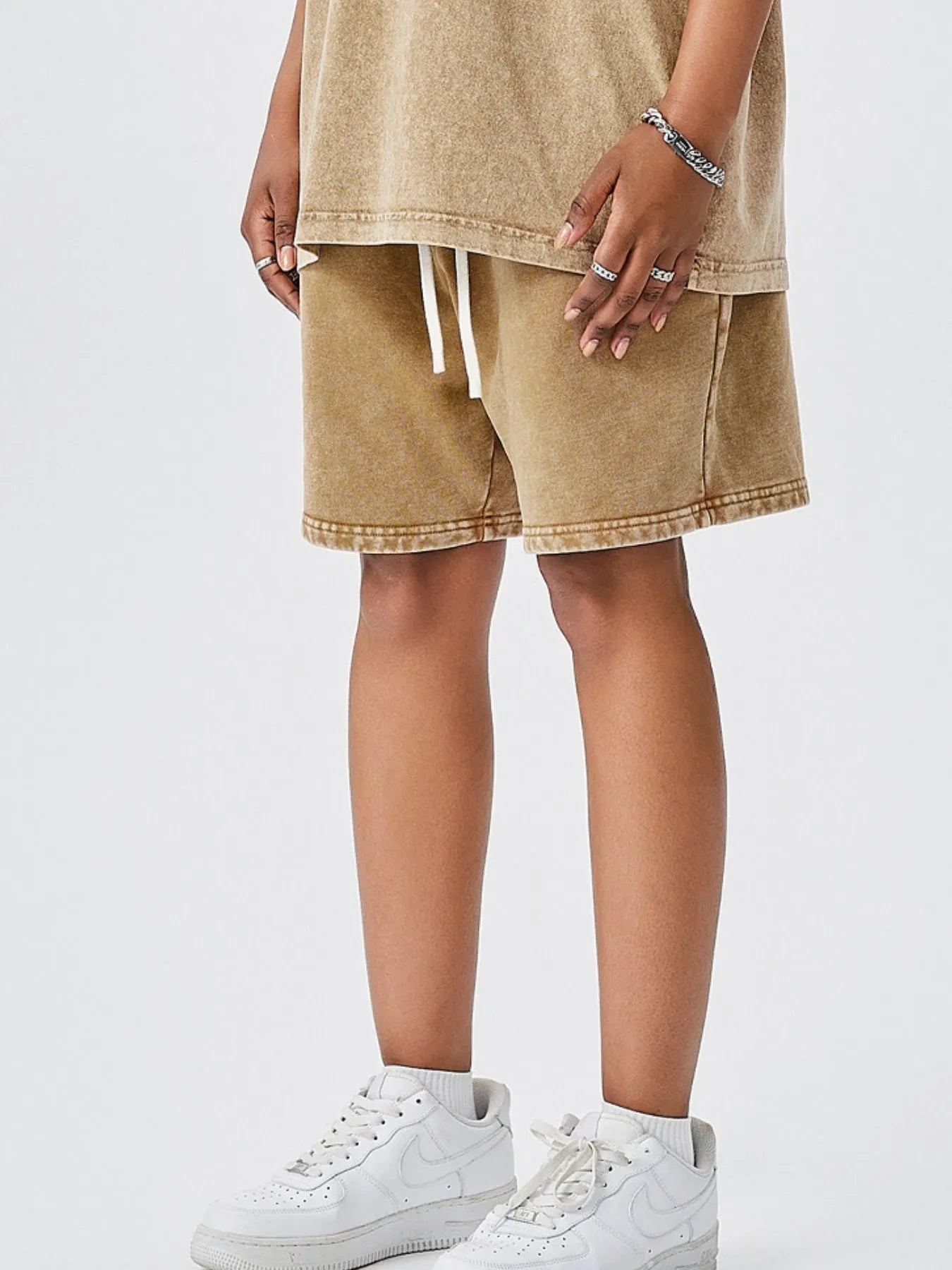 Men's Drawstring Washed Shorts - My Wear Clothing Co