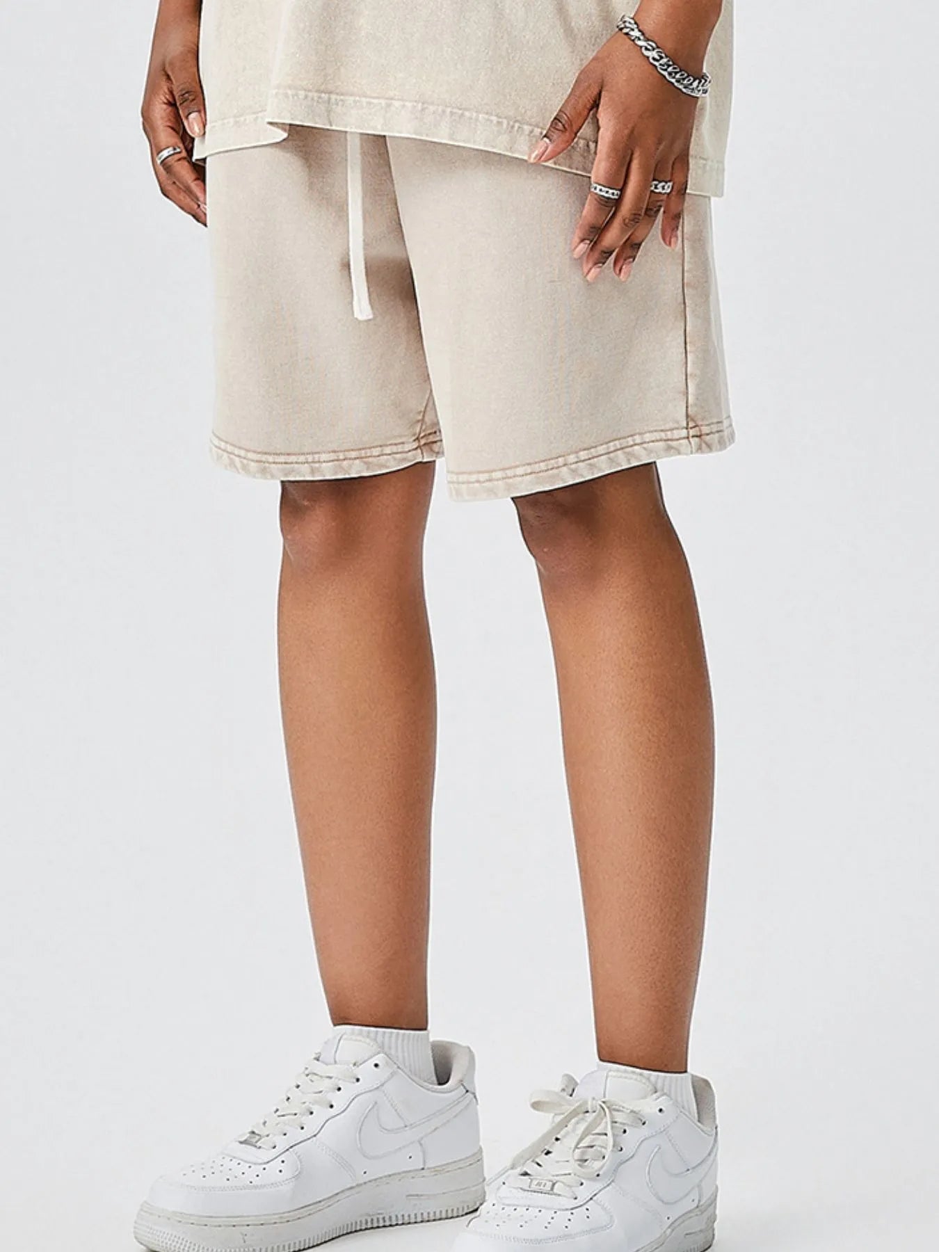 Men's Drawstring Washed Shorts - My Wear Clothing Co