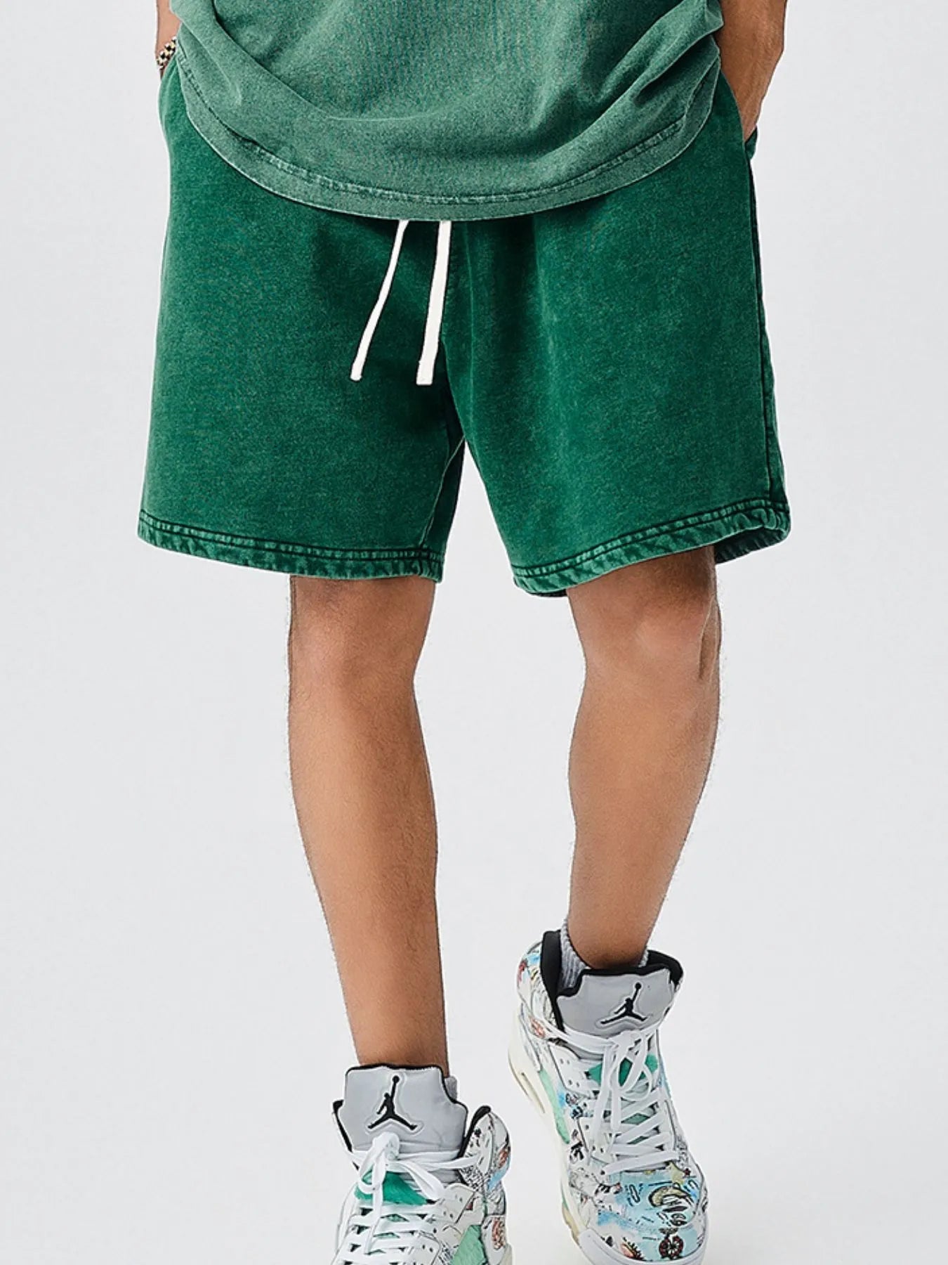 Men's Drawstring Washed Shorts - My Wear Clothing Co