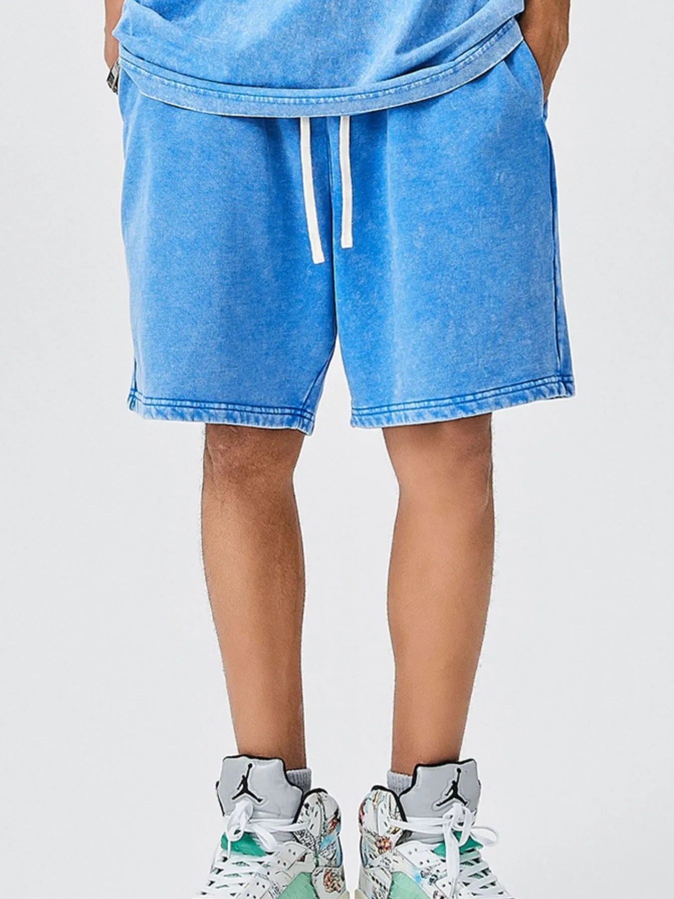 Men's Drawstring Washed Shorts - My Wear Clothing Co