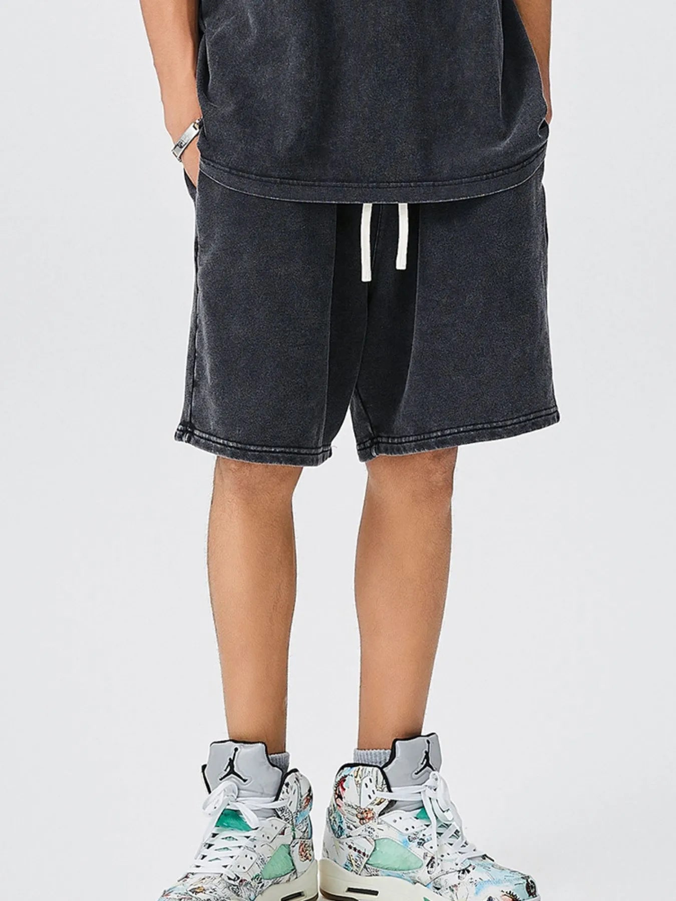 Men's Drawstring Washed Shorts - My Wear Clothing Co