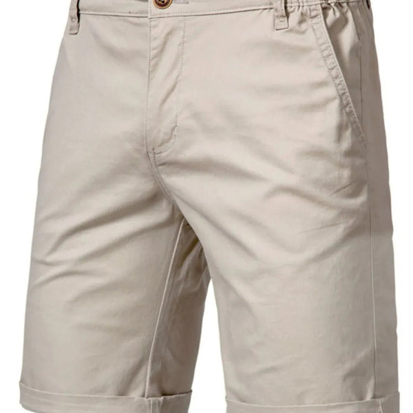 Men's Elastic Waist Shorts with Pockets - My Wear Clothing Co
