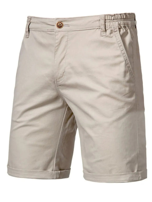 Men's Elastic Waist Shorts with Pockets - My Wear Clothing Co