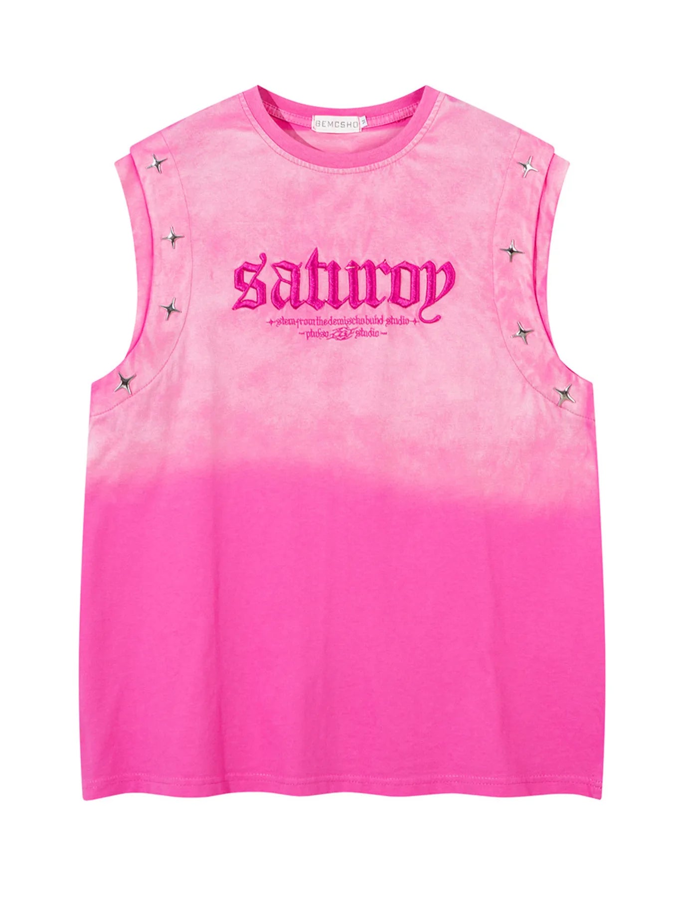 Men's Embroidered Round Neck Tank Top - My Wear Clothing Co