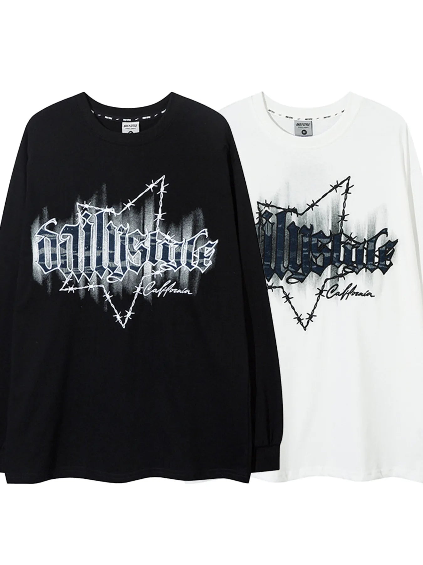 Men's Embroidery Letter Long Sleeve T-Shirt – Detail Meets Comfort - My Wear Clothing Co