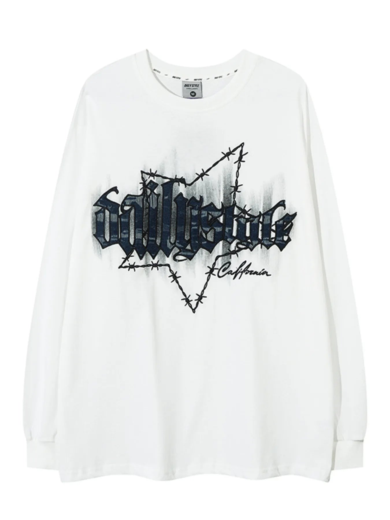 Men's Embroidery Letter Long Sleeve T-Shirt – Detail Meets Comfort - My Wear Clothing Co