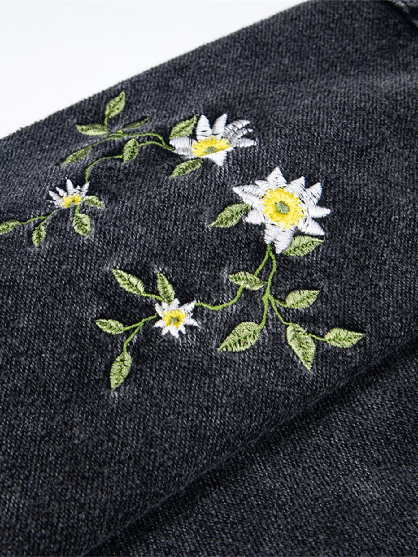 Men's Floral Embroidered Washed Hoodie - My Wear Clothing Co