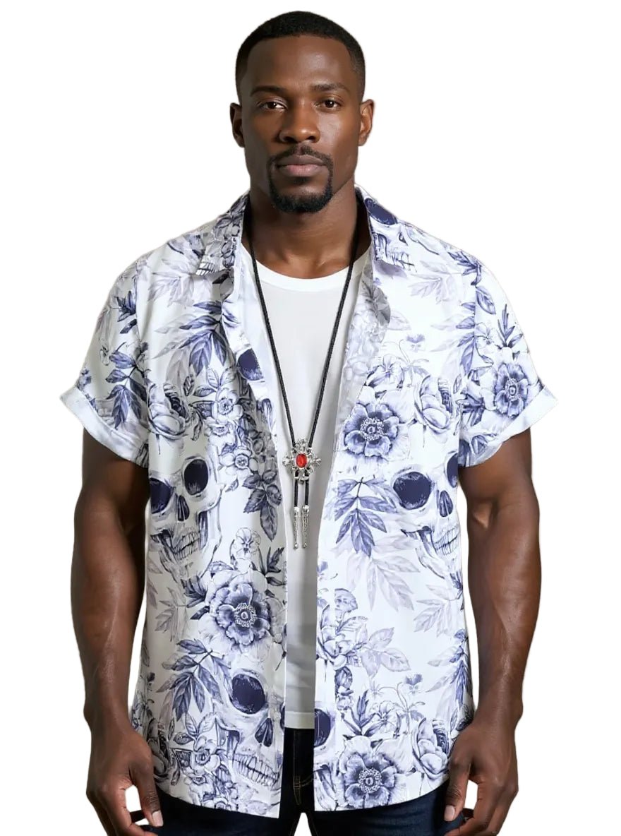 Men's Floral Printed Short Sleeve Shirt – Chill in Style - My Wear Clothing Co