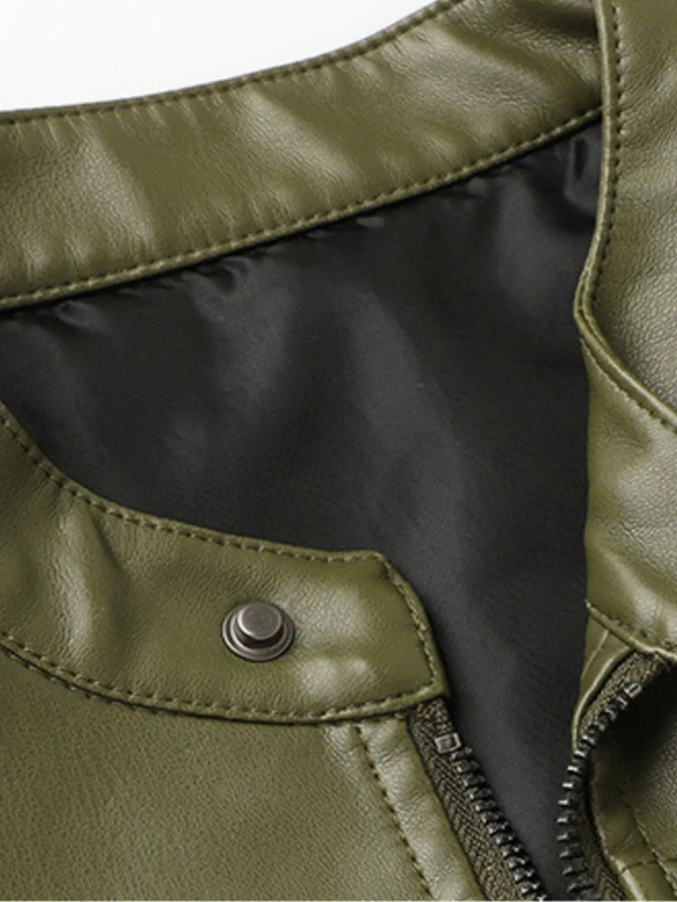 Men's Full Size Leather Zip Up Jacket (S - 3XL) - My Wear Clothing Co