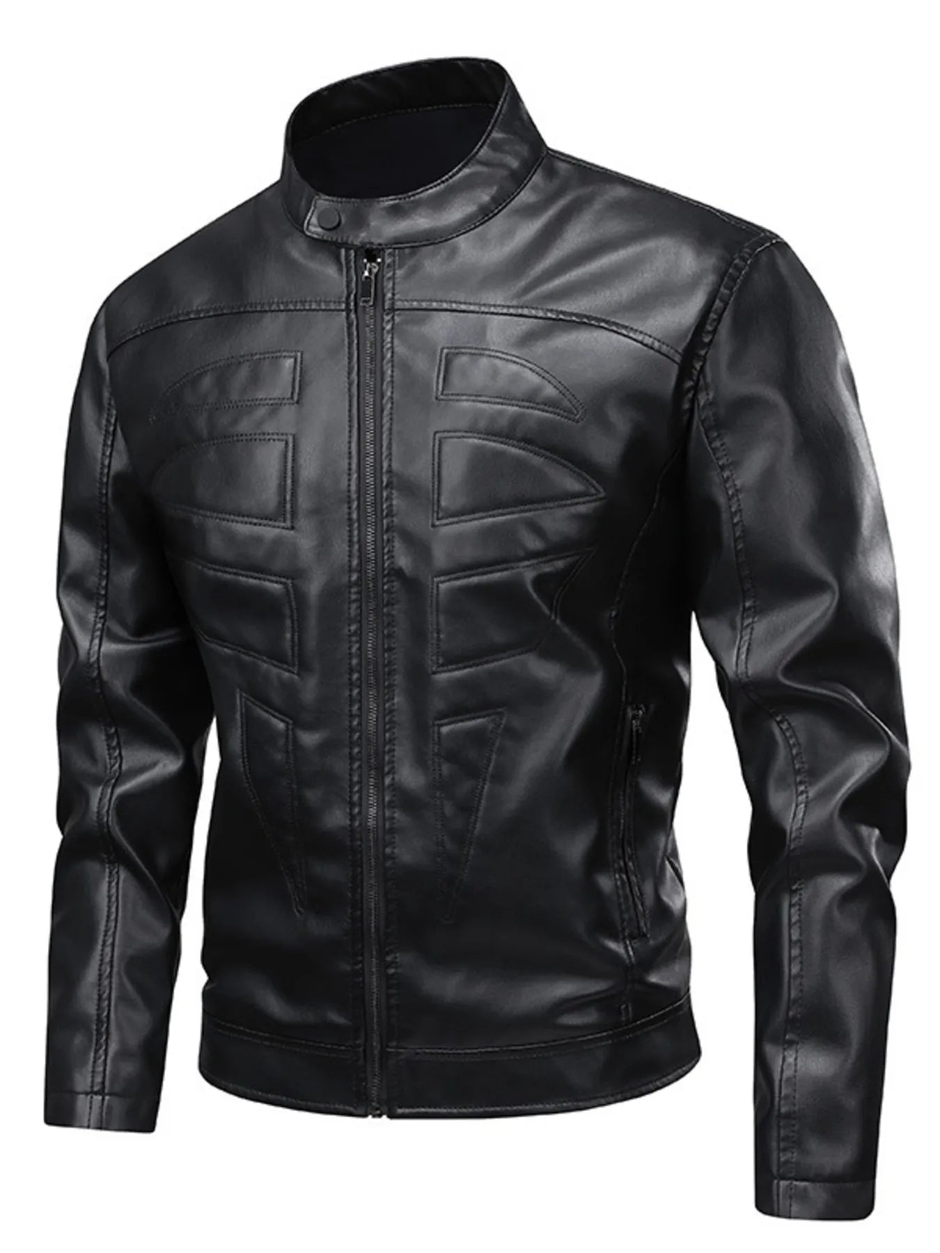 Men's Full Size Leather Zip Up Jacket (S - 3XL) - My Wear Clothing Co