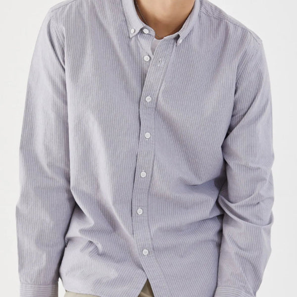 Men's Full Size Striped Button Up Long Sleeve Shirt Plus Size - My Wear Clothing Co