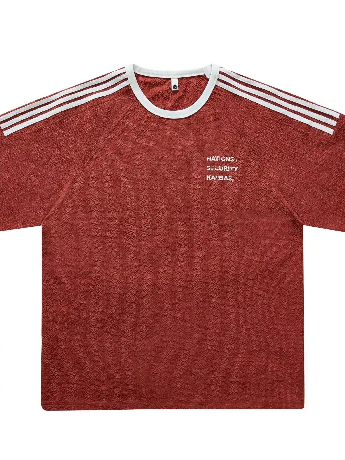 Men's Full Size Striped Shoulder Relaxed Fit T-Shirt Plus Size - My Wear Clothing Co