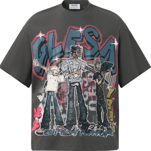 Men's GLESA Graphic T-Shirt – Oversized Fit, Everyday Statement - My Wear Clothing Co