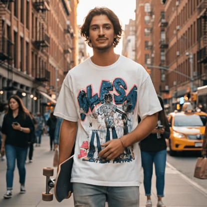 Men's GLESA Graphic T-Shirt – Oversized Fit, Everyday Statement - My Wear Clothing Co