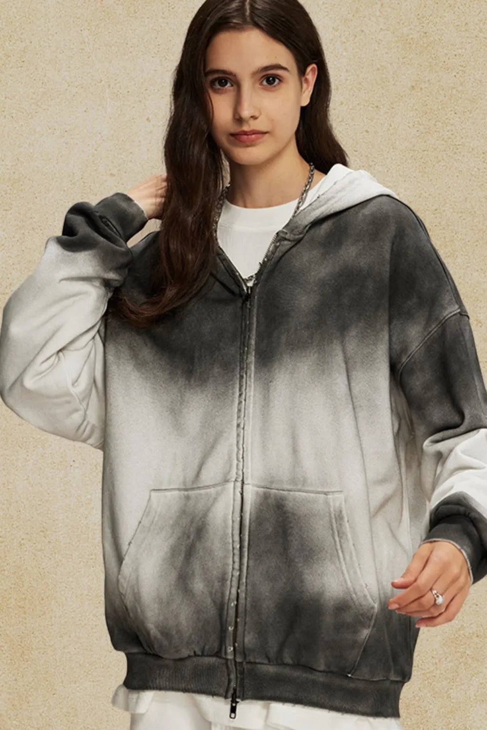 Men's Gradient Zip Up Hoodie - My Wear Clothing Co