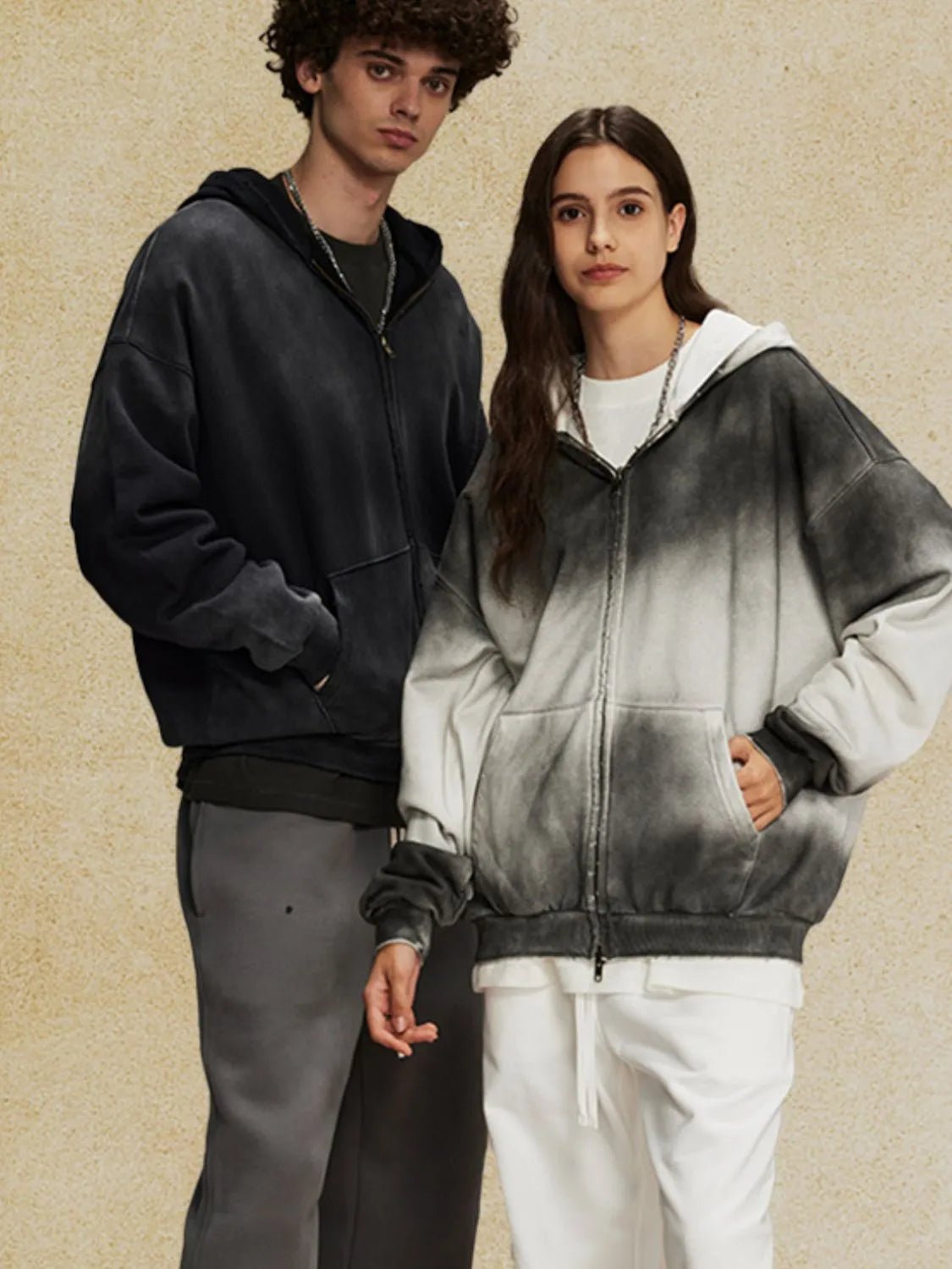 Men's Gradient Zip Up Hoodie - My Wear Clothing Co