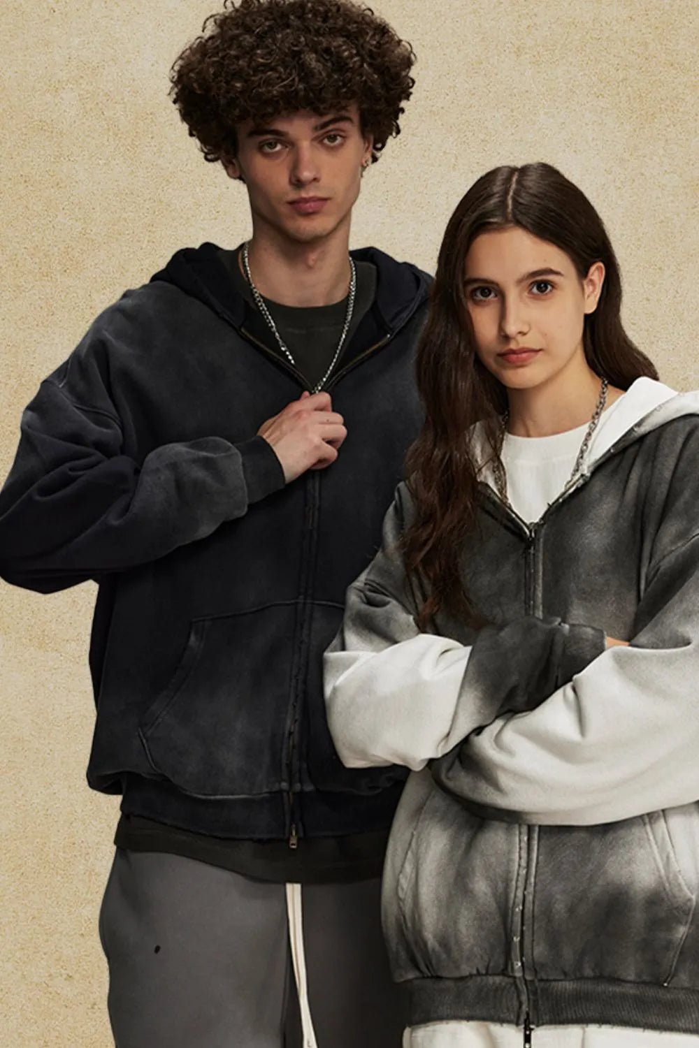 Men's Gradient Zip Up Hoodie - My Wear Clothing Co