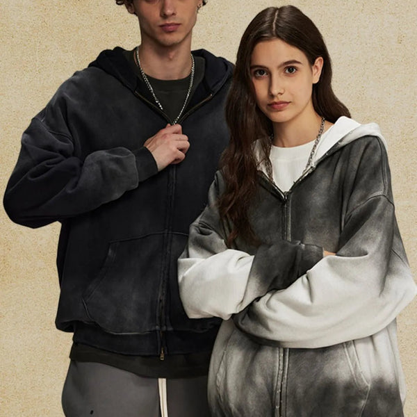 Men's Gradient Zip Up Hoodie - My Wear Clothing Co