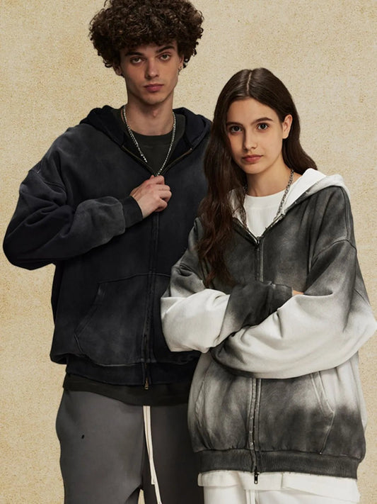 Men's Gradient Zip Up Hoodie - My Wear Clothing Co