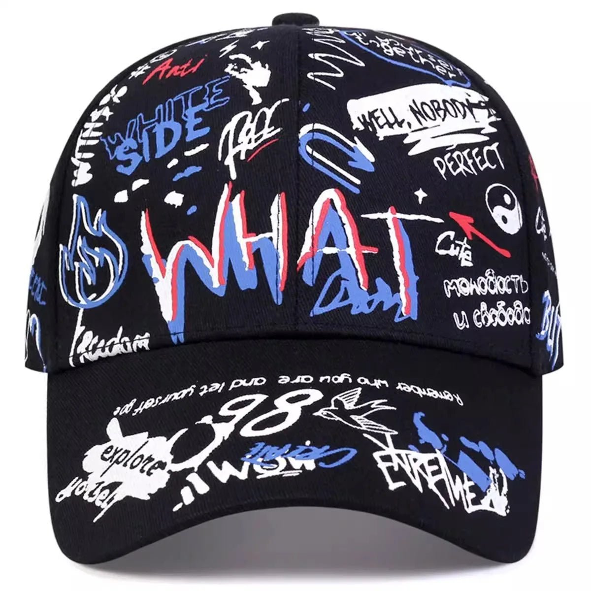 Men's Graffiti Hipster Hat – Street Style Snapback - My Wear Clothing Co
