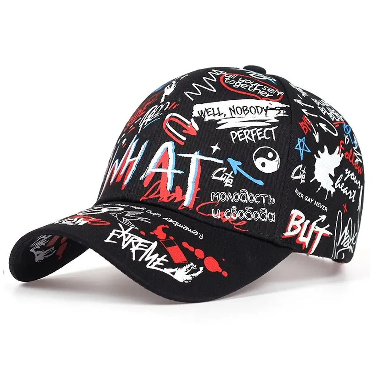 Men's Graffiti Hipster Hat – Street Style Snapback - My Wear Clothing Co