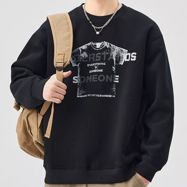 Men's Graphic Crew Neck Sweatshirt – Oversized Style - My Wear Clothing Co