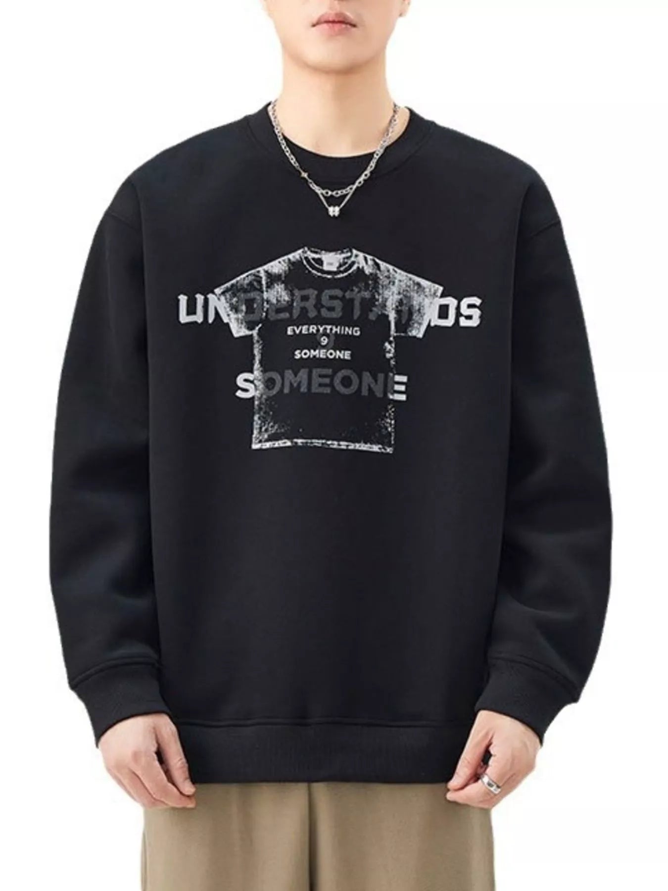 Men's Graphic Crew Neck Sweatshirt – Oversized Style - My Wear Clothing Co