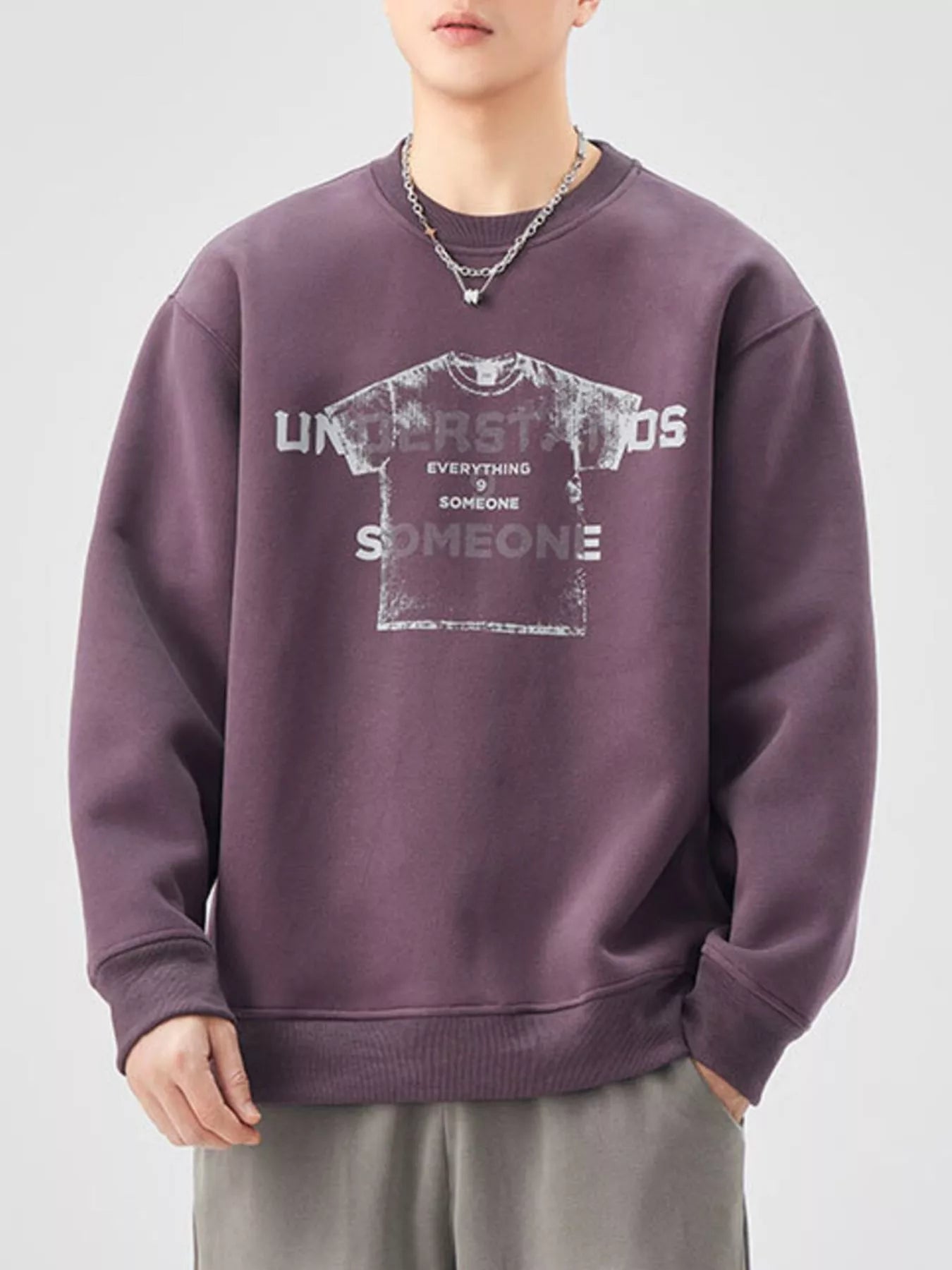 Men's Graphic Crew Neck Sweatshirt – Oversized Style - My Wear Clothing Co