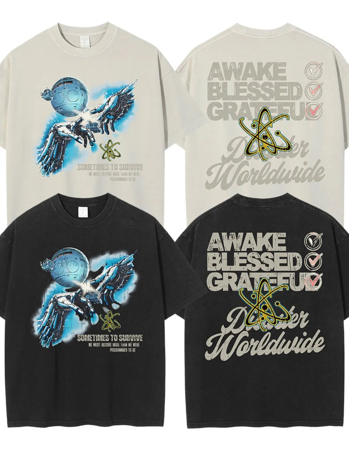 Men's Graphic Round Neck Half Sleeve T-Shirt - My Wear Clothing Co