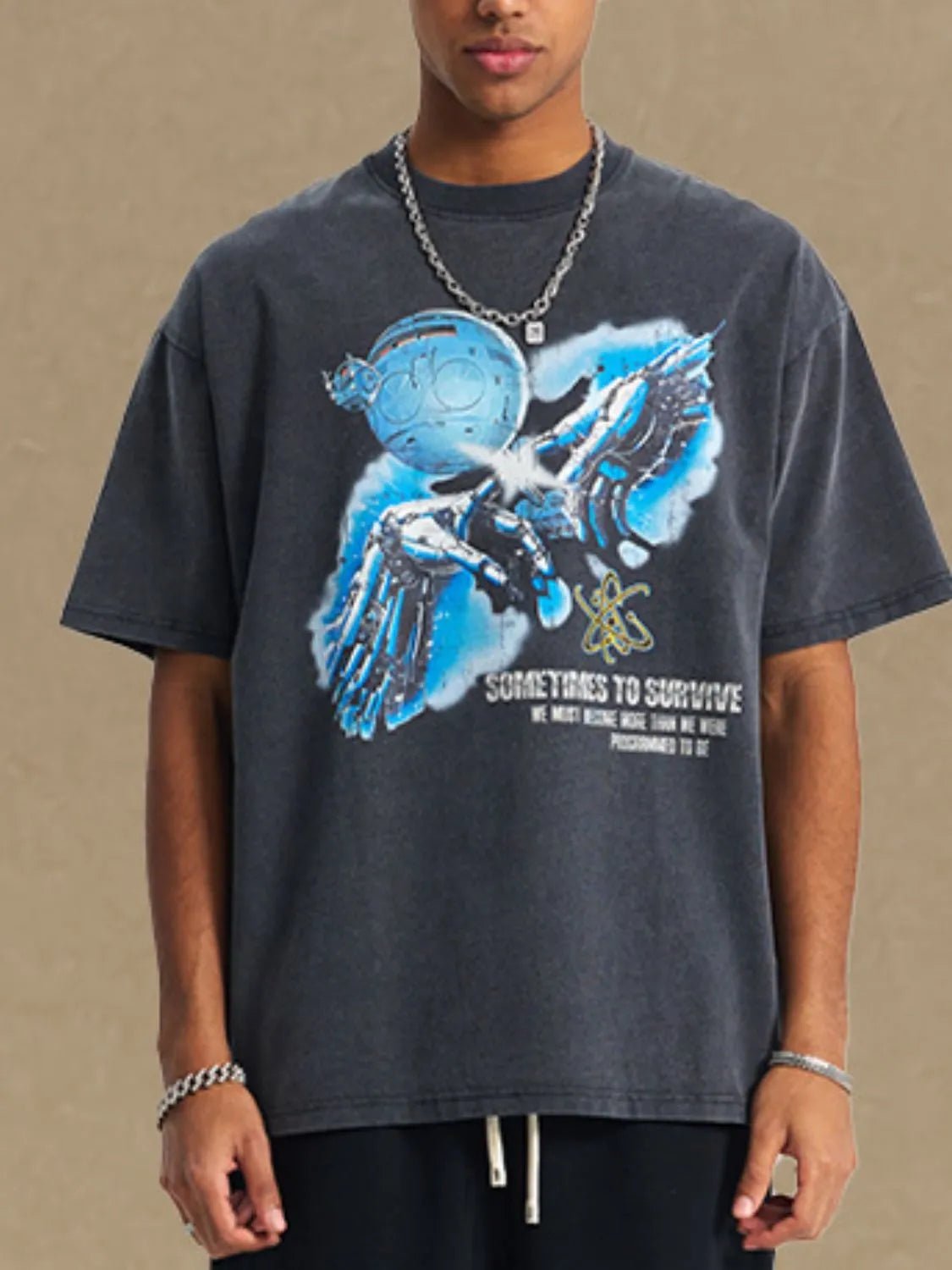 Men's Graphic Round Neck Half Sleeve T-Shirt - My Wear Clothing Co