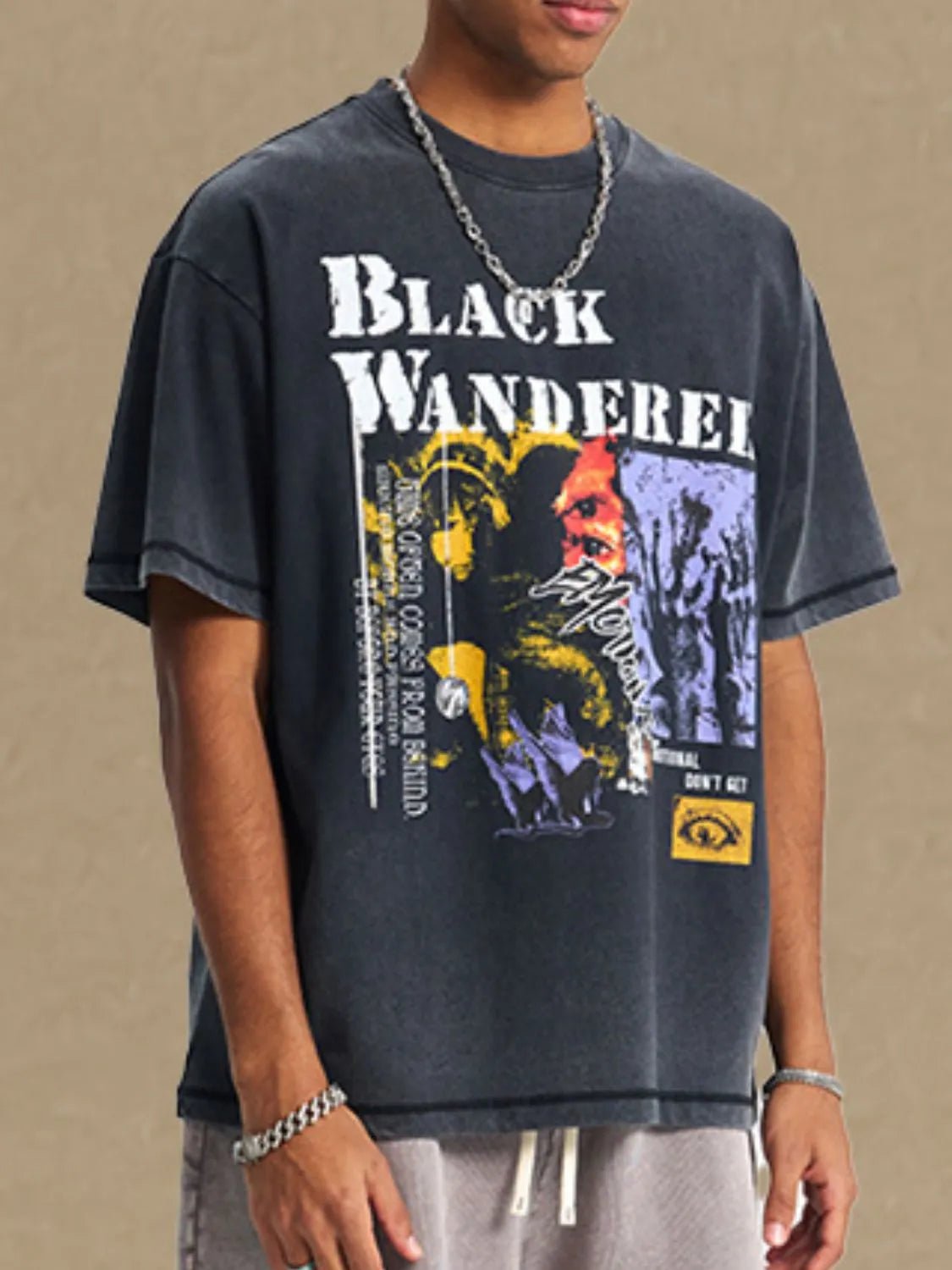 Men's Graphic Round Neck Half Sleeve T-Shirt - My Wear Clothing Co