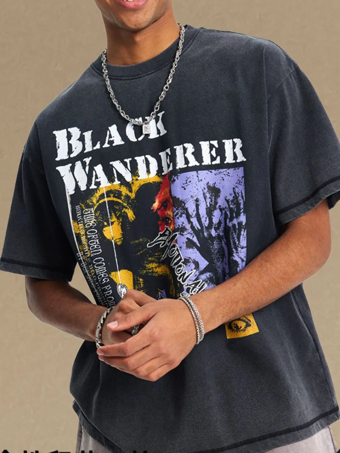 Men's Graphic Round Neck Half Sleeve T-Shirt - My Wear Clothing Co