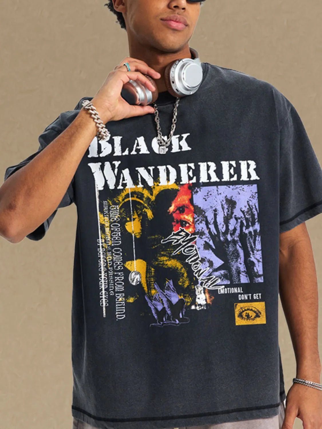 Men's Graphic Round Neck Half Sleeve T-Shirt - My Wear Clothing Co