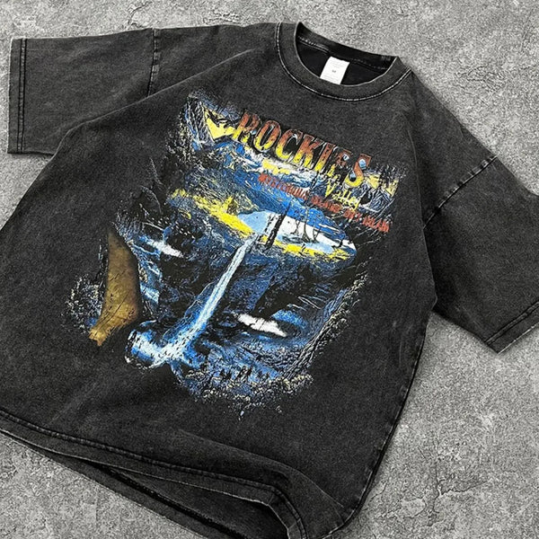 Men's Graphic Round Neck Half Sleeve T-Shirt - My Wear Clothing Co