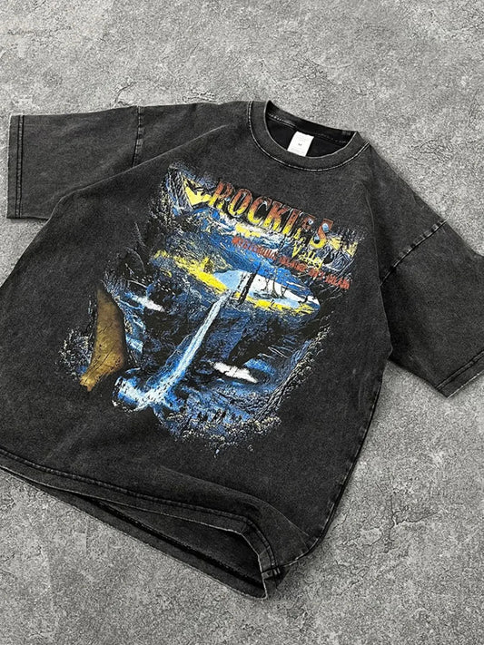 Men's Graphic Round Neck Half Sleeve T-Shirt - My Wear Clothing Co