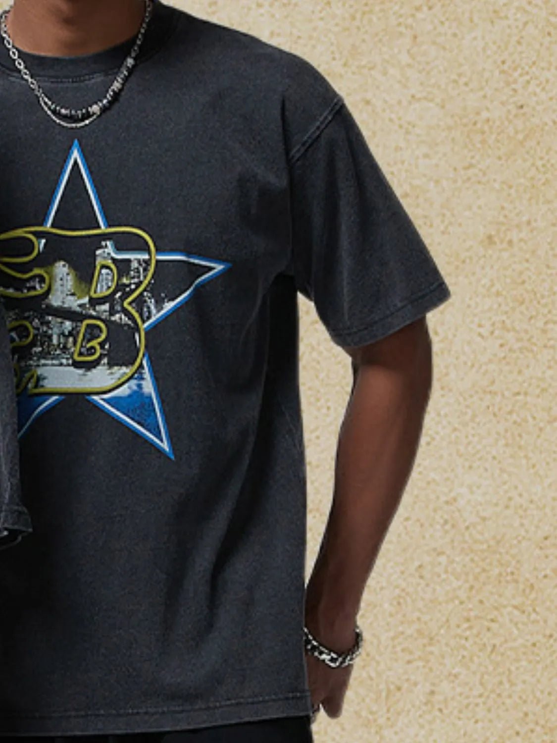 Men's Graphic Round Neck Half Sleeve T-Shirt - My Wear Clothing Co