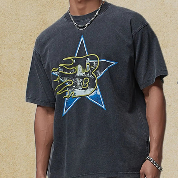 Men's Graphic Round Neck Half Sleeve T-Shirt - My Wear Clothing Co