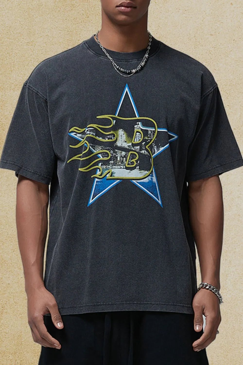 Men's Graphic Round Neck Half Sleeve T-Shirt - My Wear Clothing Co