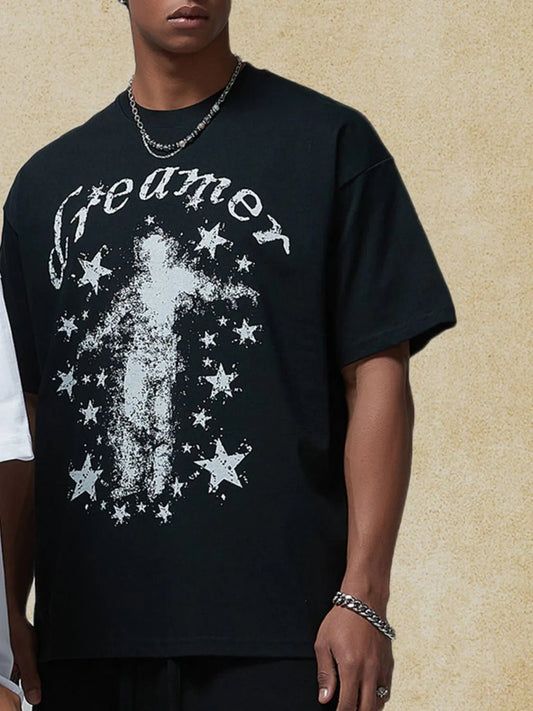 Men's Graphic Round Neck Half Sleeve T-Shirt - My Wear Clothing Co