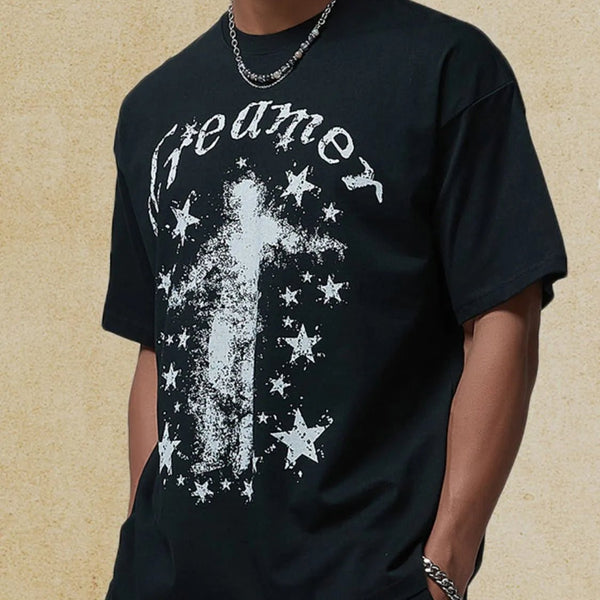 Men's Graphic Round Neck Half Sleeve T-Shirt - My Wear Clothing Co