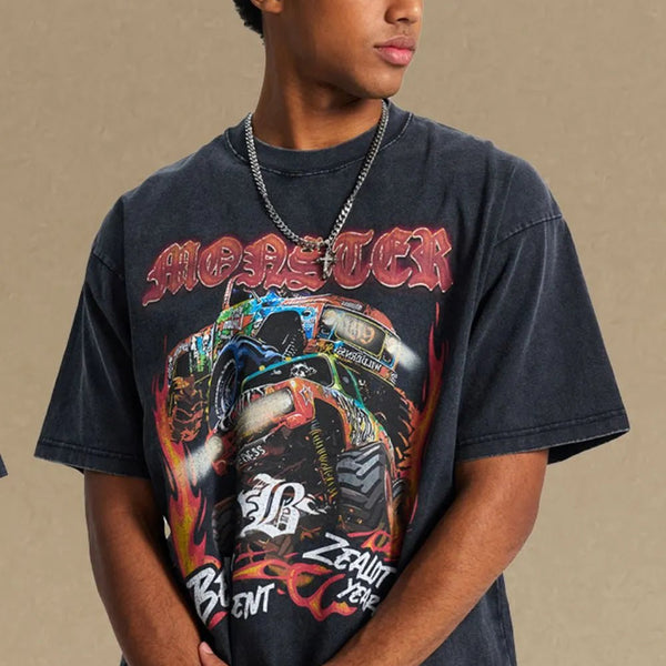 Men's Graphic Round Neck Half Sleeve T-Shirt - My Wear Clothing Co