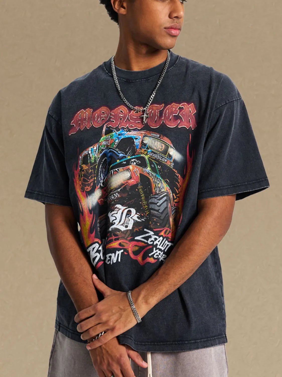 Men's Graphic Round Neck Half Sleeve T-Shirt - My Wear Clothing Co