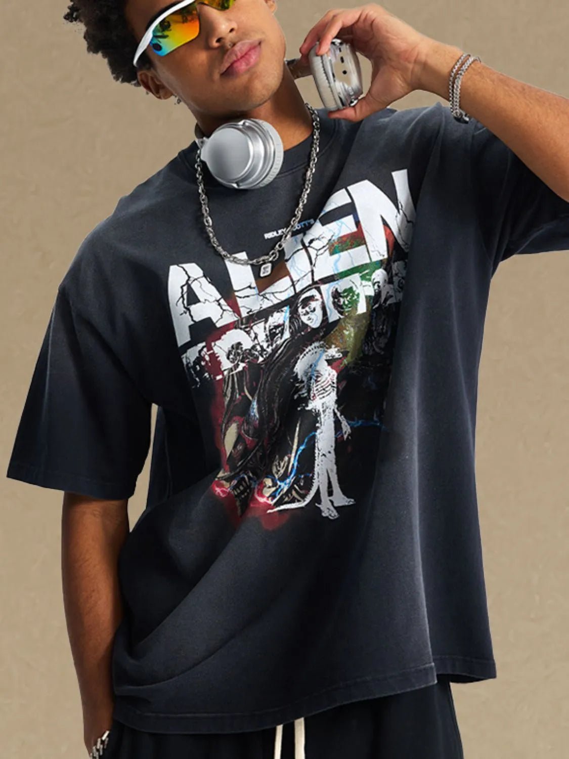 Men's Graphic Round Neck Half Sleeve T-Shirt - My Wear Clothing Co